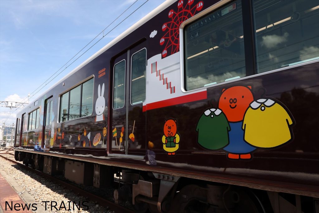 阪急電鉄】コラボ装飾列車「ミッフィー号」がNゲージ鉄道模型になって 